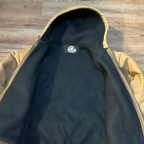 Brown Hooded Bomber Jacket - Picture 3 of 5